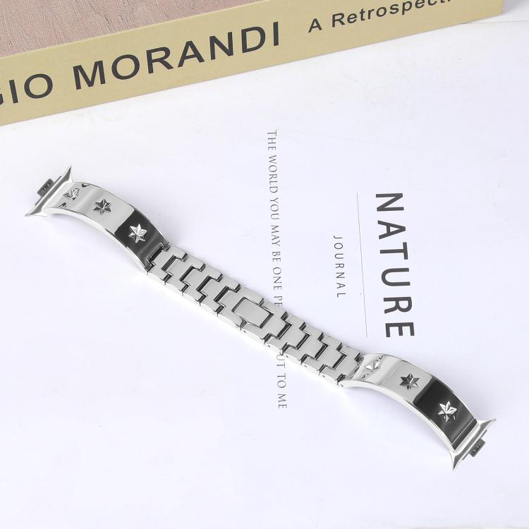 For Xiaomi Mi Band 8 Pro / Redmi Watch 4 Snowflake Petals Bracelet Metal Watch Band
