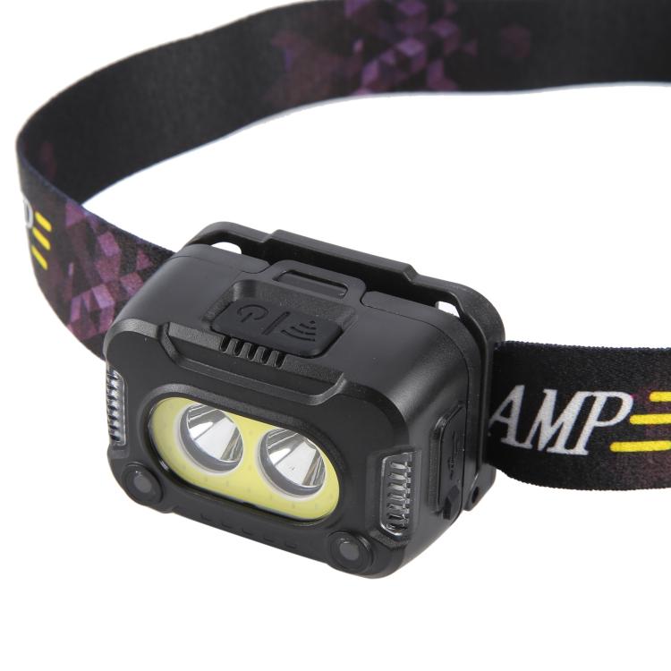 YY09 Outdoor Work Super Bright Sensor Headlight - Black