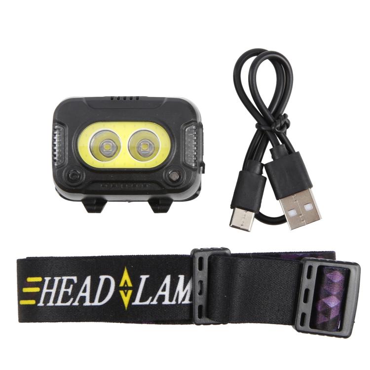 YY09 Outdoor Work Super Bright Sensor Headlight - Black