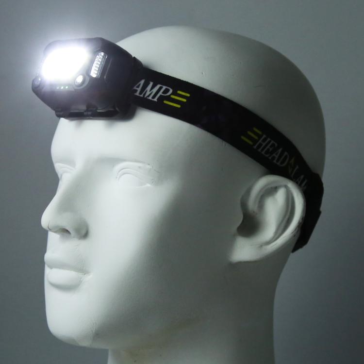 YY09 Outdoor Work Super Bright Sensor Headlight - Black
