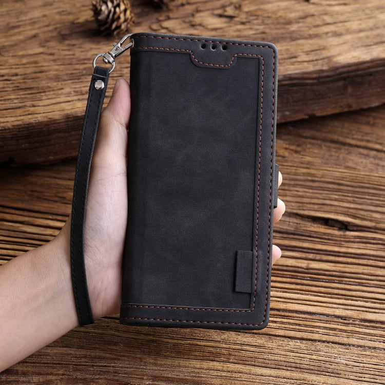 For Samsung Galaxy Note 20 Retro Splicing Horizontal Flip Leather Case with Card Slots & Holder & Wallet