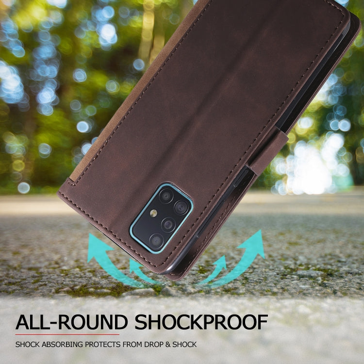 For Samsung Galaxy Note 20 Retro Splicing Horizontal Flip Leather Case with Card Slots & Holder & Wallet