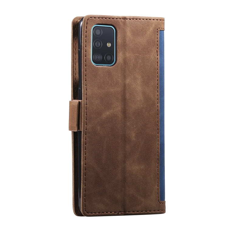 For Samsung Galaxy Note 20 Retro Splicing Horizontal Flip Leather Case with Card Slots & Holder & Wallet