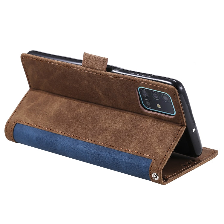 For Samsung Galaxy Note 20 Retro Splicing Horizontal Flip Leather Case with Card Slots & Holder & Wallet