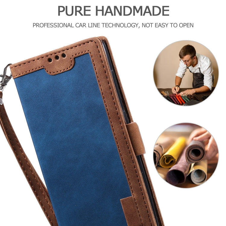 For Samsung Galaxy Note 20 Retro Splicing Horizontal Flip Leather Case with Card Slots & Holder & Wallet