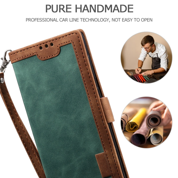 For Samsung Galaxy Note 20 Retro Splicing Horizontal Flip Leather Case with Card Slots & Holder & Wallet