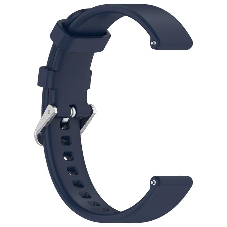 For Garmin Lily 2 xDfind Quick Release Silver Buckle Silicone Watch Band Wristband
