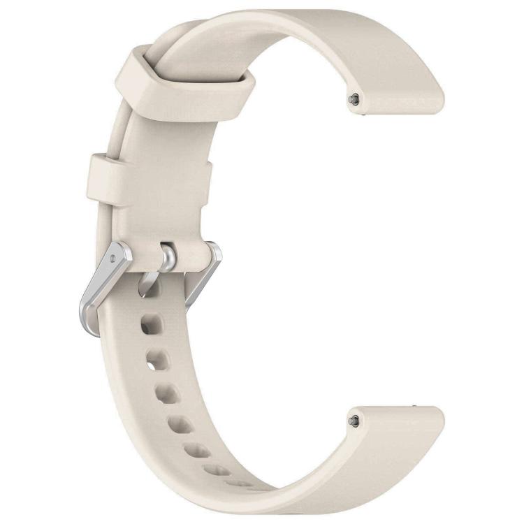 For Garmin Lily 2 xDfind Quick Release Silver Buckle Silicone Watch Band Wristband