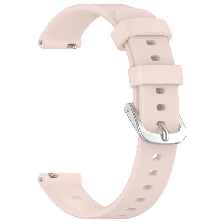 For Garmin Lily 2 xDfind Quick Release Silver Buckle Silicone Watch Band Wristband