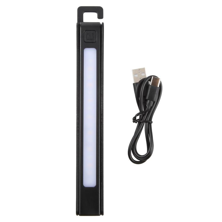 W09 Multifunctional Folding Pen Lamp LED Outdoor Work Flashlight - Black