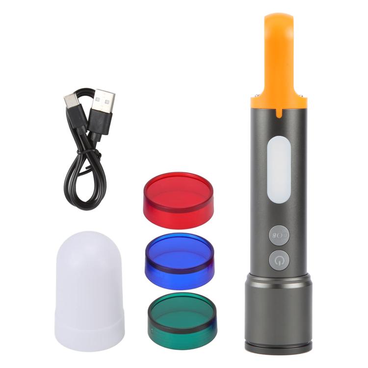 X723 Aluminum Alloy Outdoor White Laser Wick Zoom Waterproof Flashlight