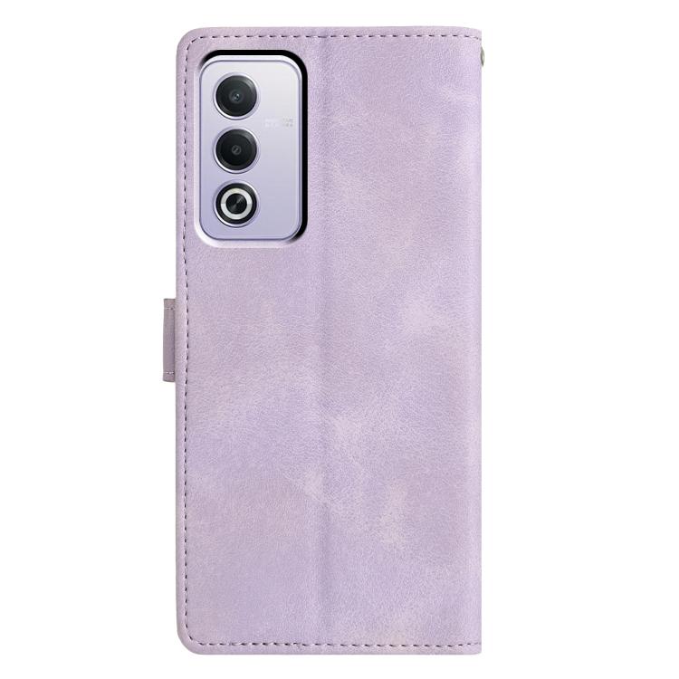 For OPPO A3 Pro 5G Triangles Embossed Leather Phone Case
