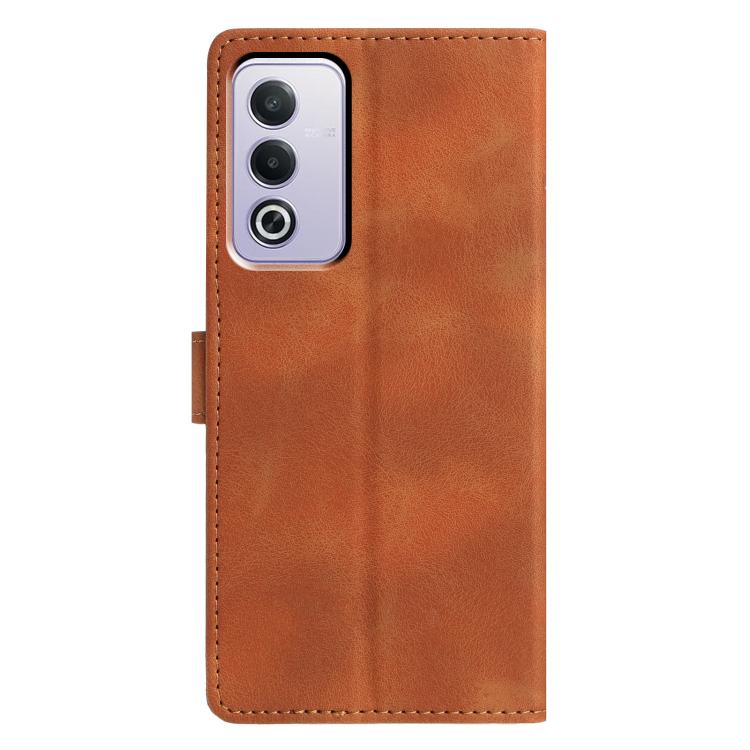 For OPPO A3 Pro 5G Triangles Embossed Leather Phone Case