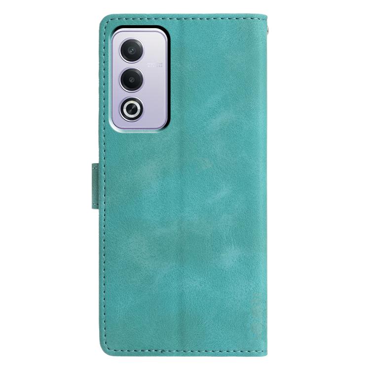 For OPPO A3 Pro 5G Triangles Embossed Leather Phone Case