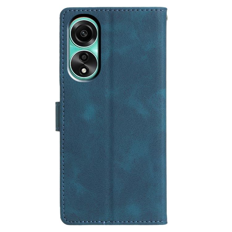 For OPPO A38 4G / A18 Triangles Embossed Leather Phone Case