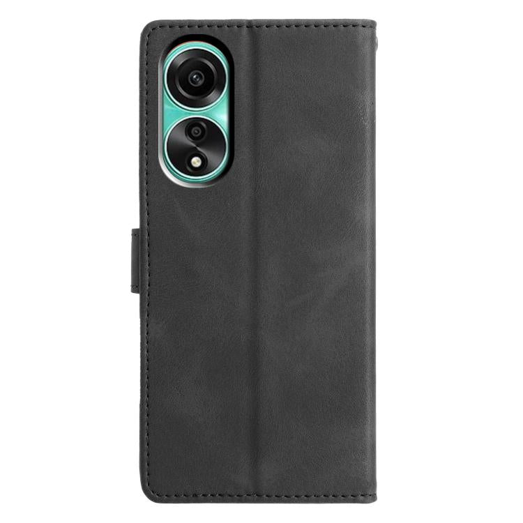 For OPPO A38 4G / A18 Triangles Embossed Leather Phone Case
