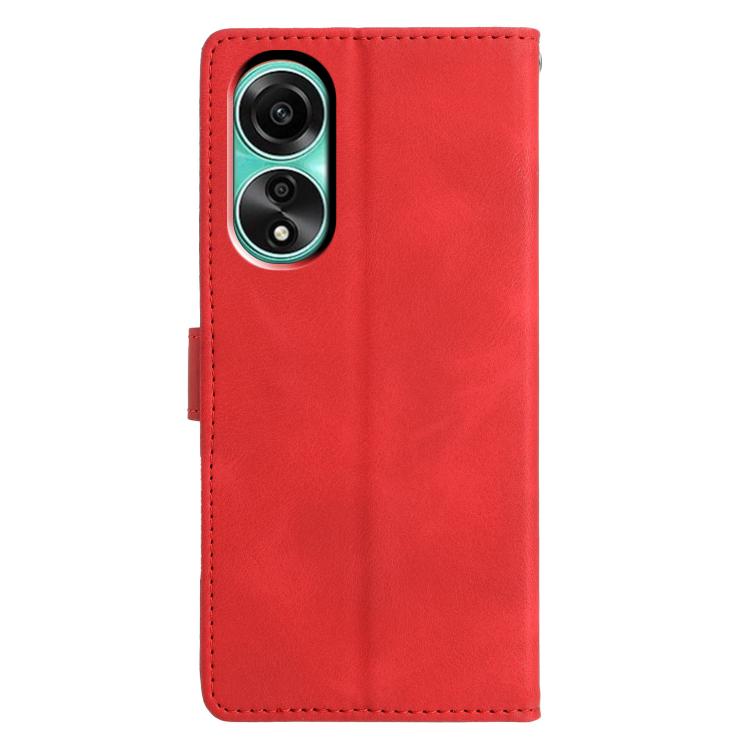 For OPPO A38 4G / A18 Triangles Embossed Leather Phone Case