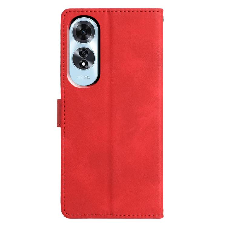 For OPPO A60 Triangles Embossed Leather Phone Case