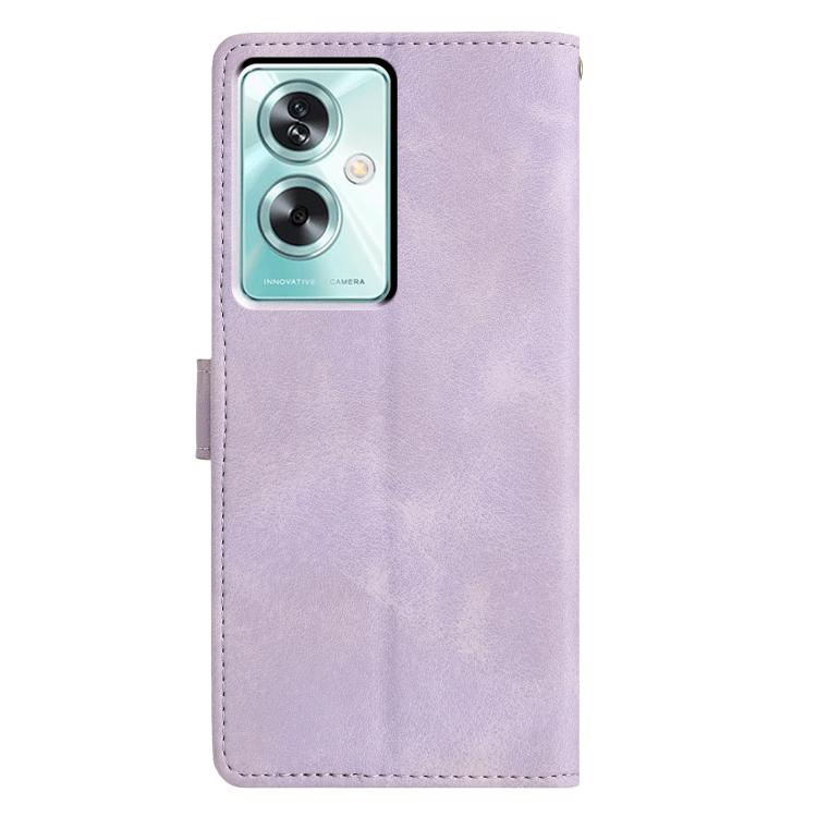 For OPPO A79 5G / A2 5G Triangles Embossed Leather Phone Case