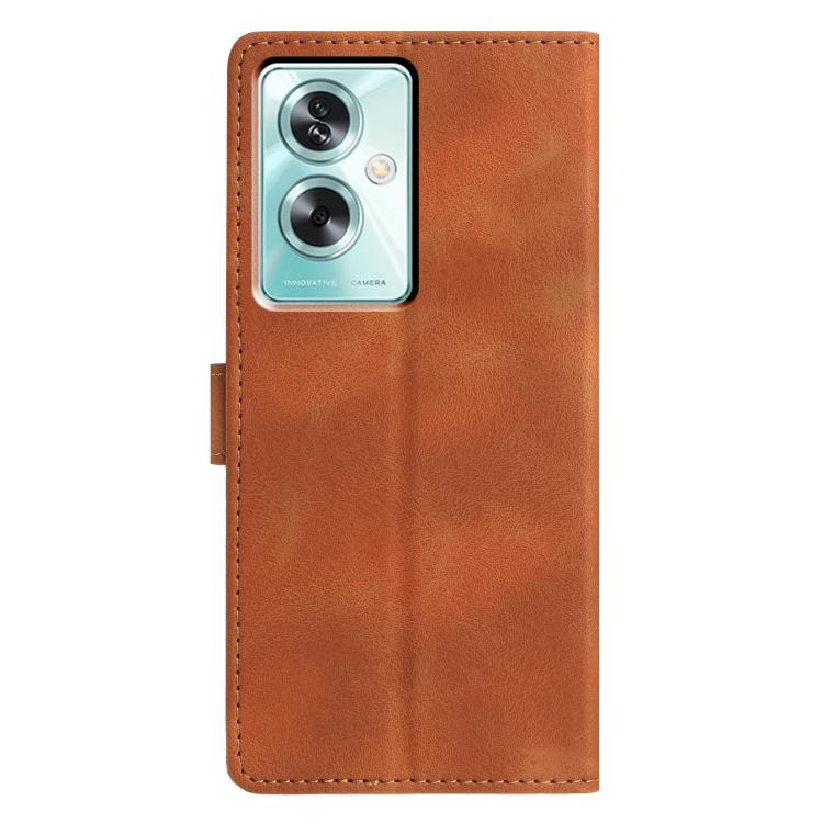 For OPPO A79 5G / A2 5G Triangles Embossed Leather Phone Case