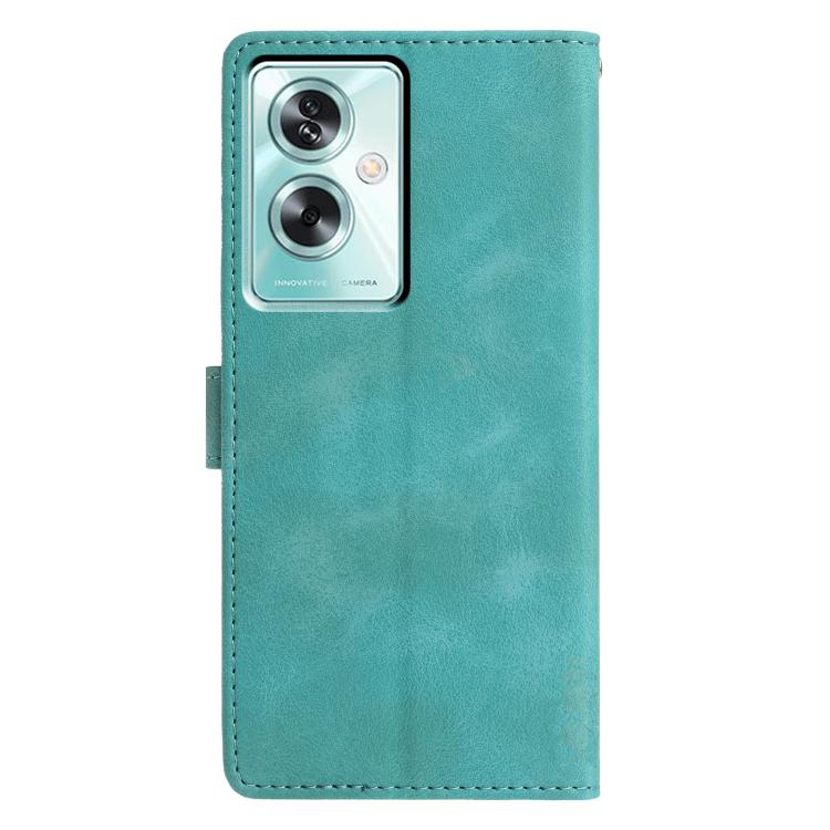 For OPPO A79 5G / A2 5G Triangles Embossed Leather Phone Case