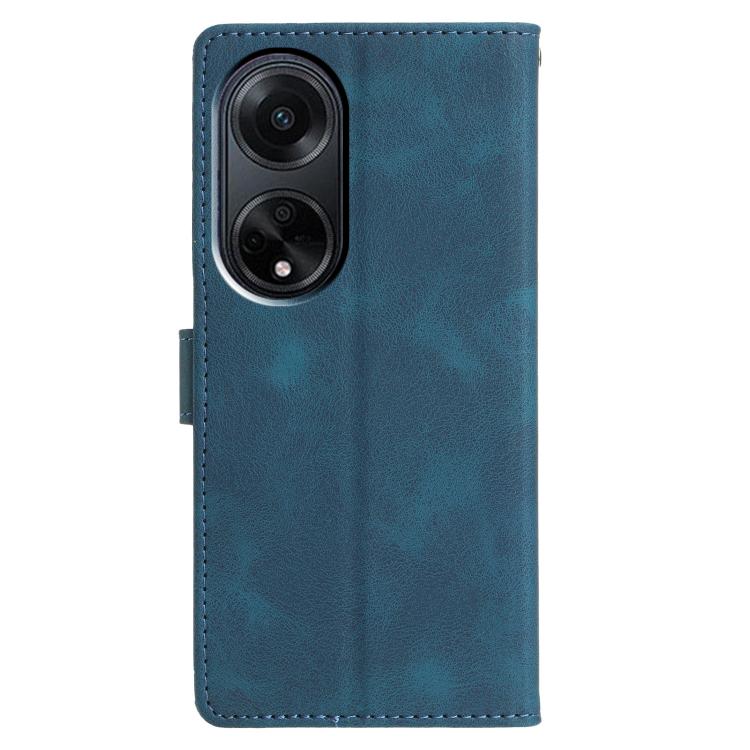 For OPPO A98 Triangles Embossed Leather Phone Case