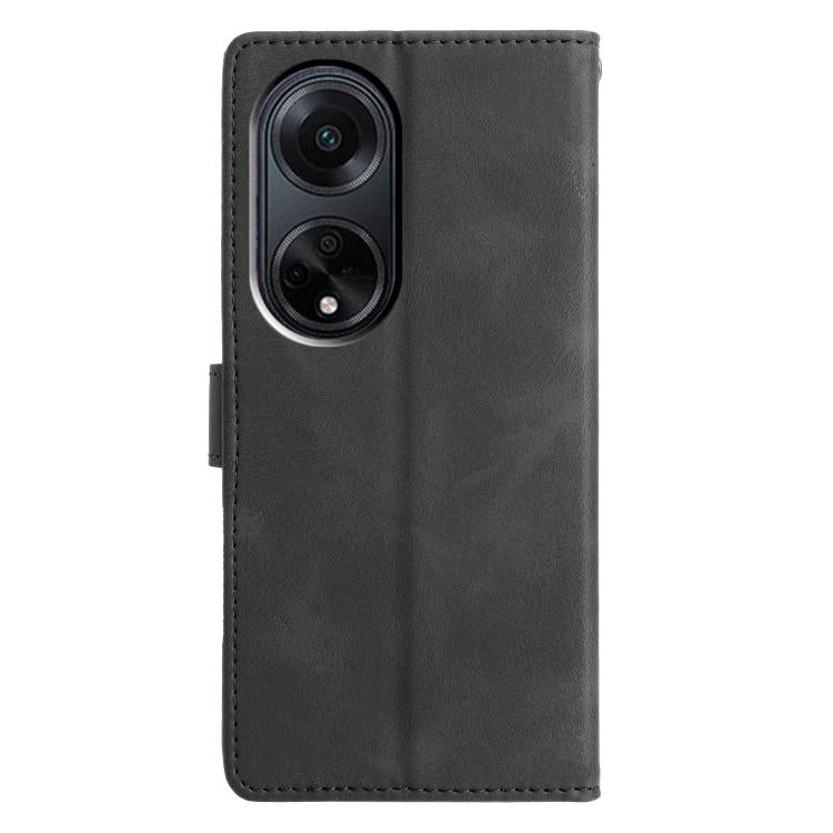 For OPPO A98 Triangles Embossed Leather Phone Case