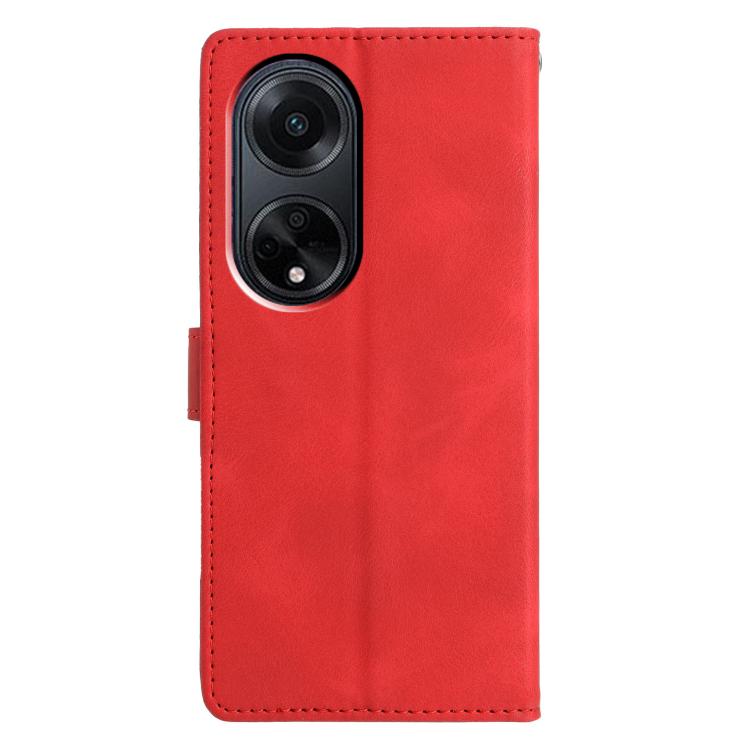 For OPPO A98 Triangles Embossed Leather Phone Case