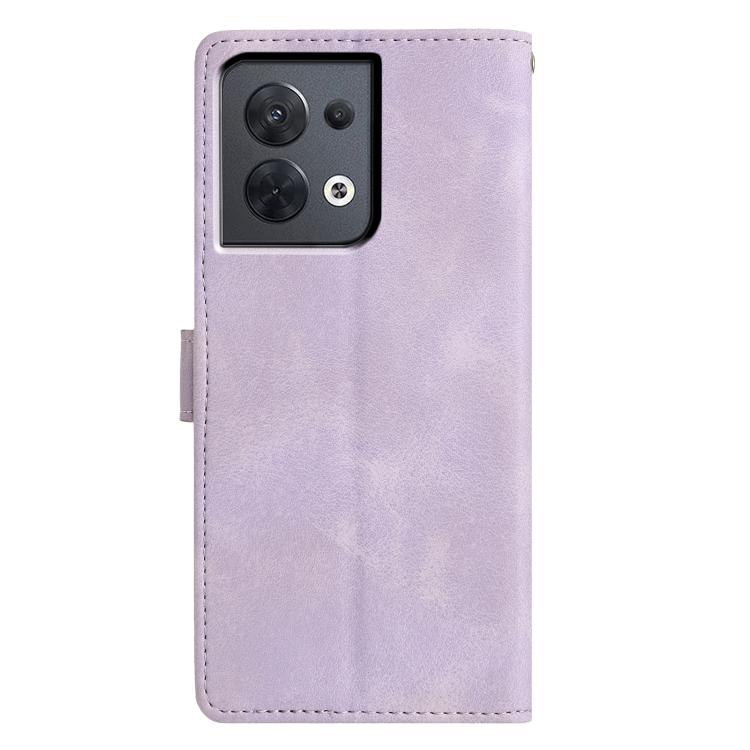 For OPPO Reno8 Pro 5G Global Triangles Embossed Leather Phone Case
