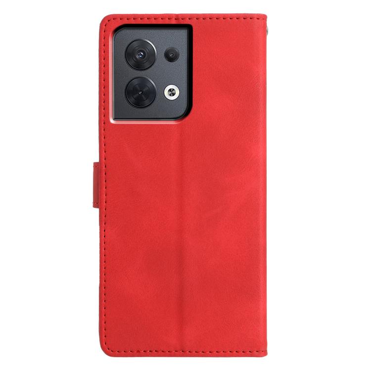 For OPPO Reno8 Pro 5G Global Triangles Embossed Leather Phone Case