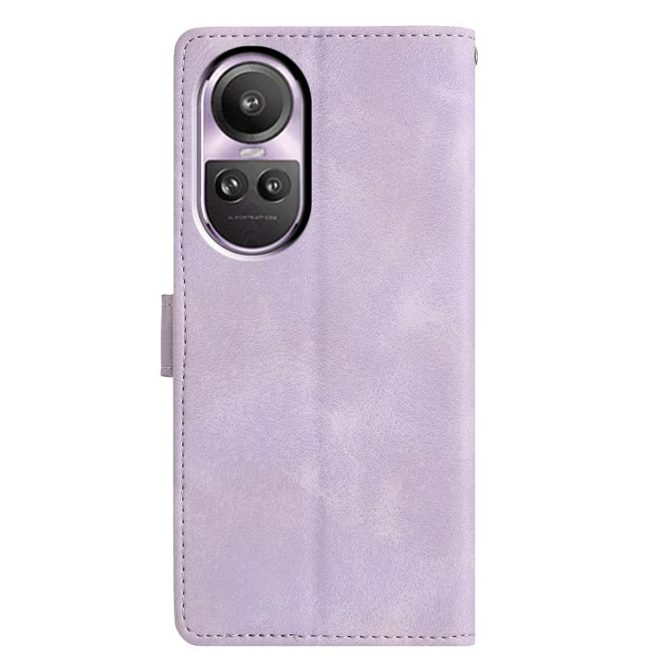 For OPPO Reno10 / Reno10 Pro Triangles Embossed Leather Phone Case