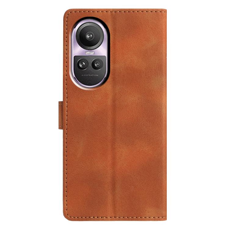 For OPPO Reno10 / Reno10 Pro Triangles Embossed Leather Phone Case