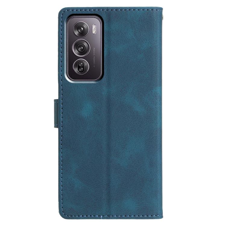 For OPPO Reno12 Pro 5G Global Triangles Embossed Leather Phone Case