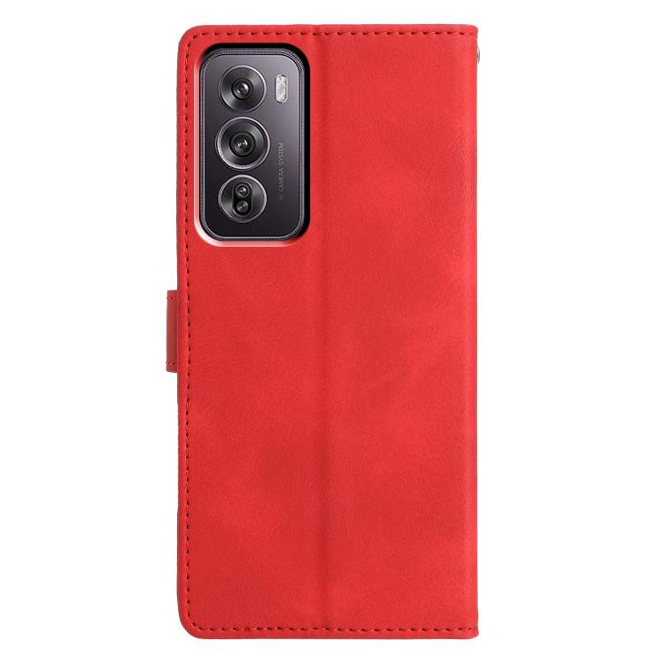 For OPPO Reno12 Pro 5G Global Triangles Embossed Leather Phone Case