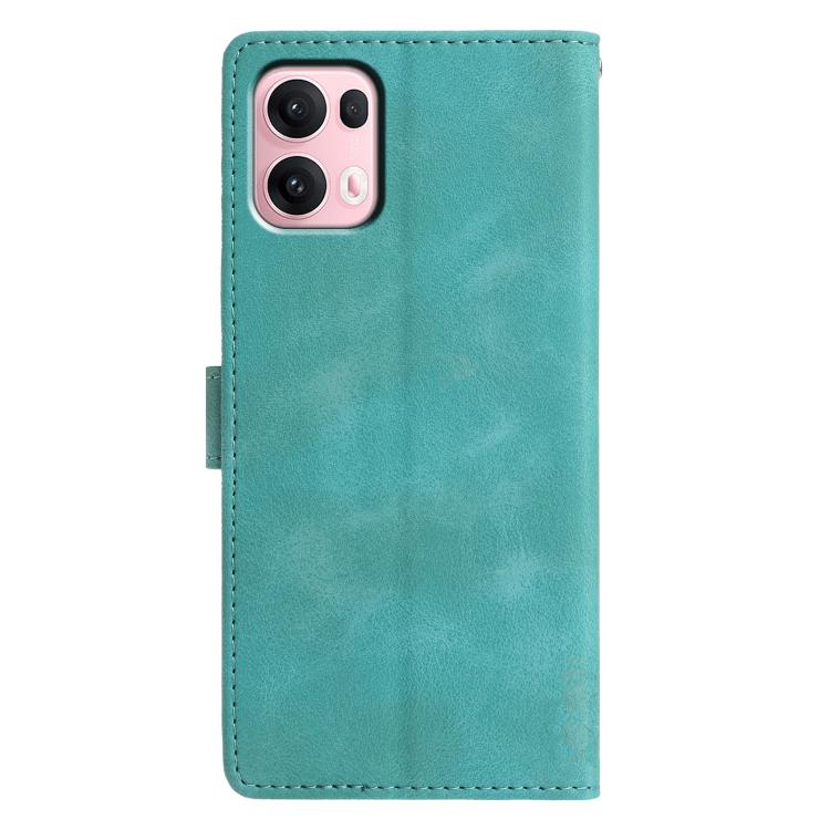 For OPPO Reno13 Pro Triangles Embossed Leather Phone Case