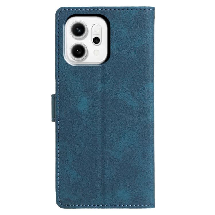 For OPPO Reno14 5G Global Triangles Embossed Leather Phone Case