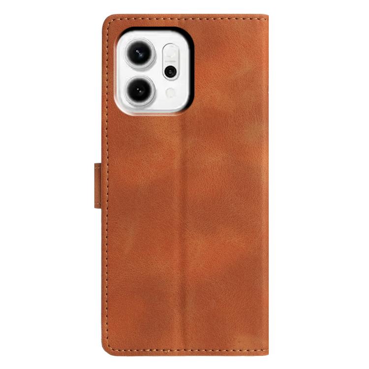 For OPPO Reno14 5G Global Triangles Embossed Leather Phone Case