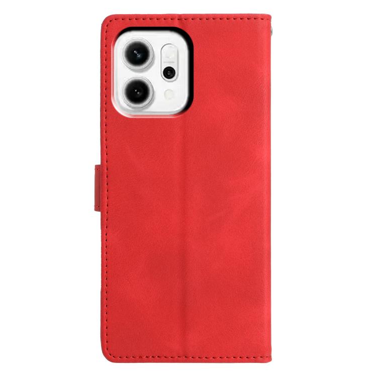 For OPPO Reno14 5G Global Triangles Embossed Leather Phone Case