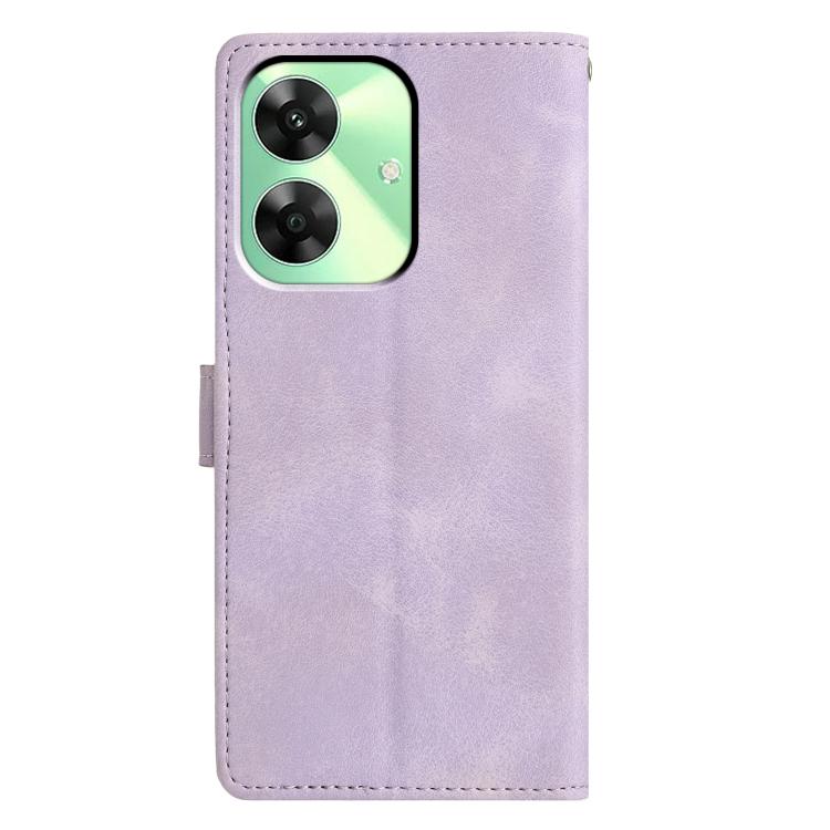 For Realme C61 / C63 Triangles Embossed Leather Phone Case