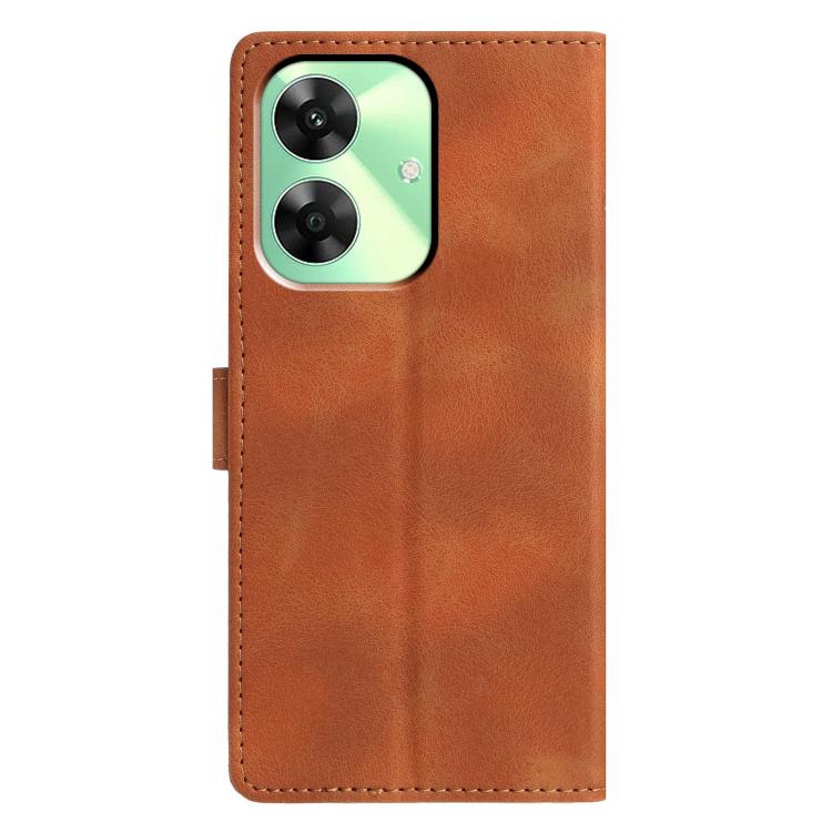For Realme C61 / C63 Triangles Embossed Leather Phone Case