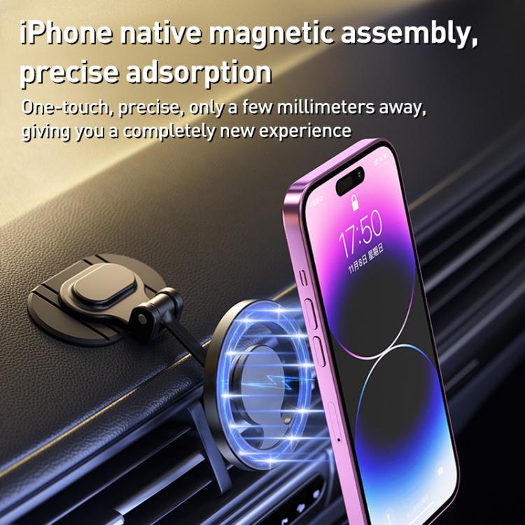 Car MagSafe Magnetic Adhesive Phone Holder - Black