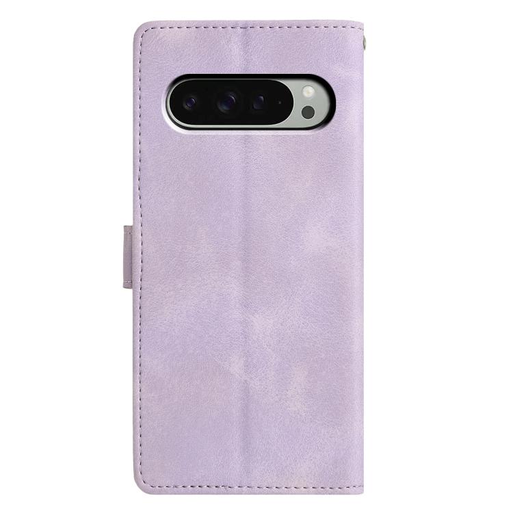 For Google Pixel 9 / 9 Pro Triangles Embossed Leather Phone Case