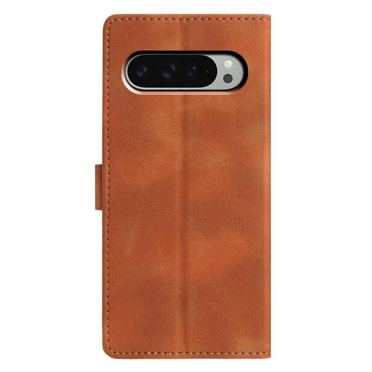 For Google Pixel 9 / 9 Pro Triangles Embossed Leather Phone Case