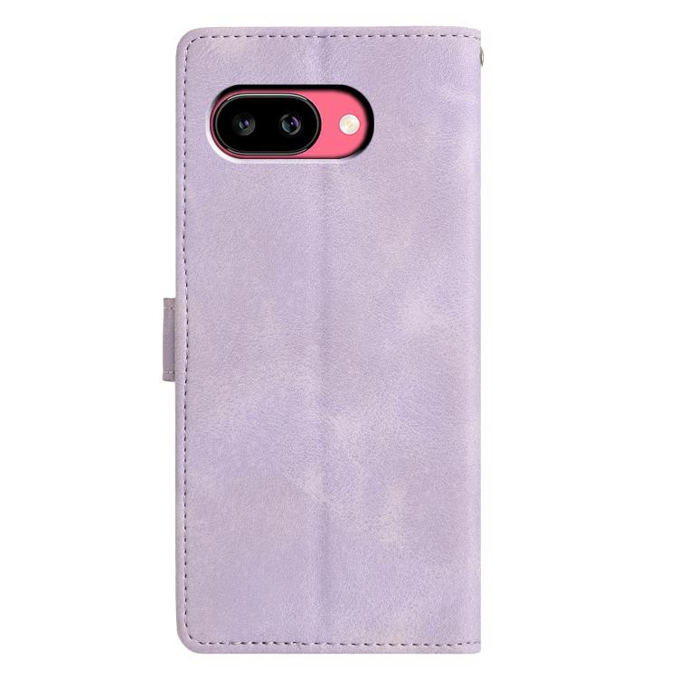 For Google Pixel 9a Triangles Embossed Leather Phone Case