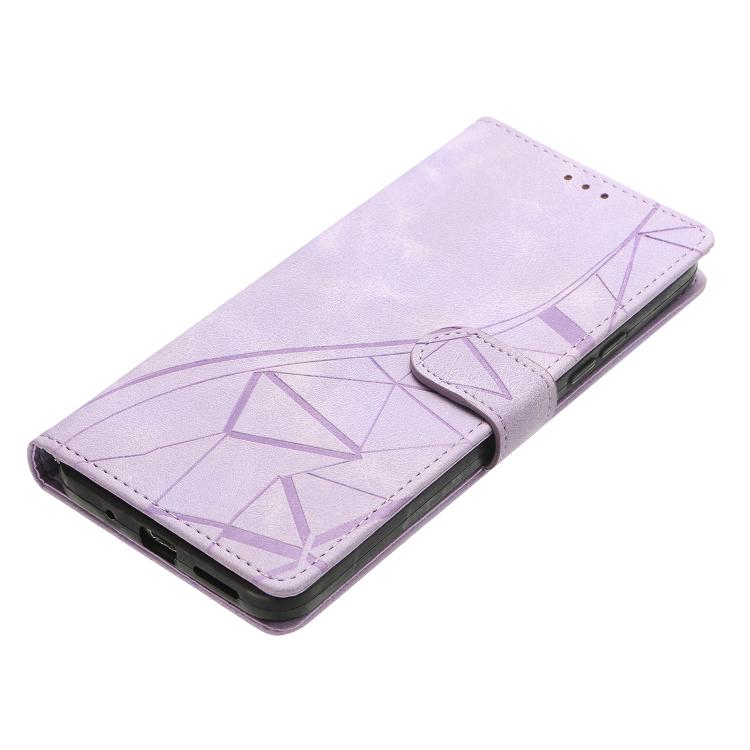 For Google Pixel 9a Triangles Embossed Leather Phone Case