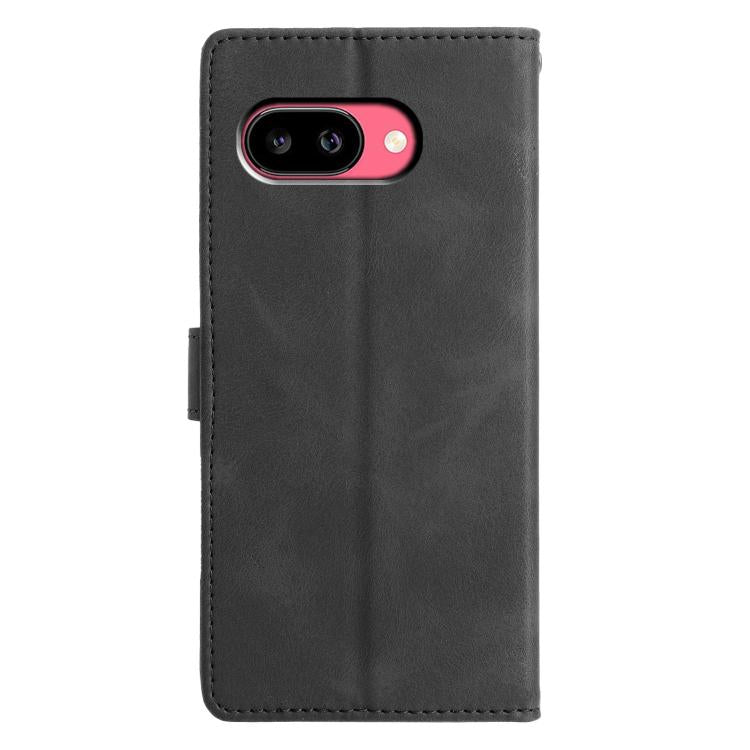 For Google Pixel 9a Triangles Embossed Leather Phone Case