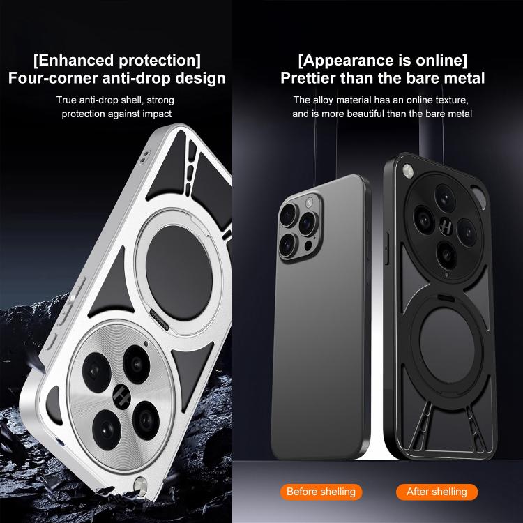 For OPPO Find X8 Pro Cooling Hollow Metal Holder MagSafe Phone Case