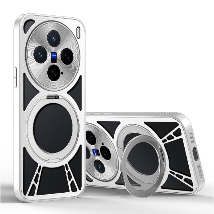 For vivo X200 Pro mini Cooling Hollow Metal Holder MagSafe Phone Case