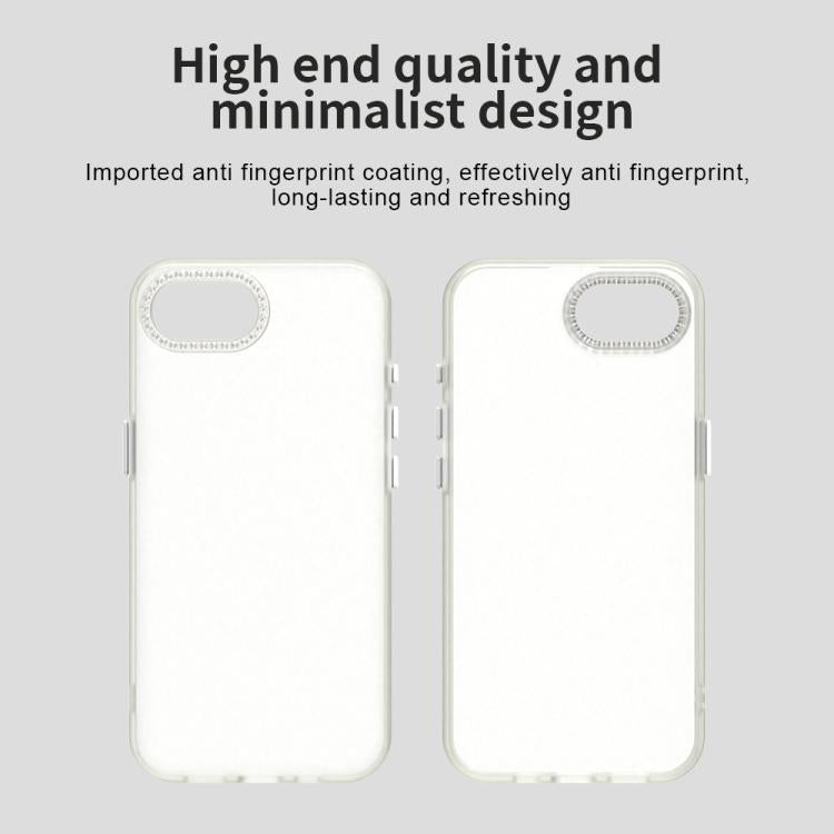 For iPhone 17e / 16e Candy Diamond Frosted PC Hybrid TPU Phone Case