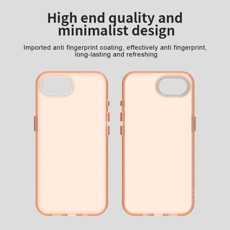 For iPhone 17e / 16e Candy Diamond Frosted PC Hybrid TPU Phone Case